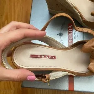 Prada linea rossa shop sandals